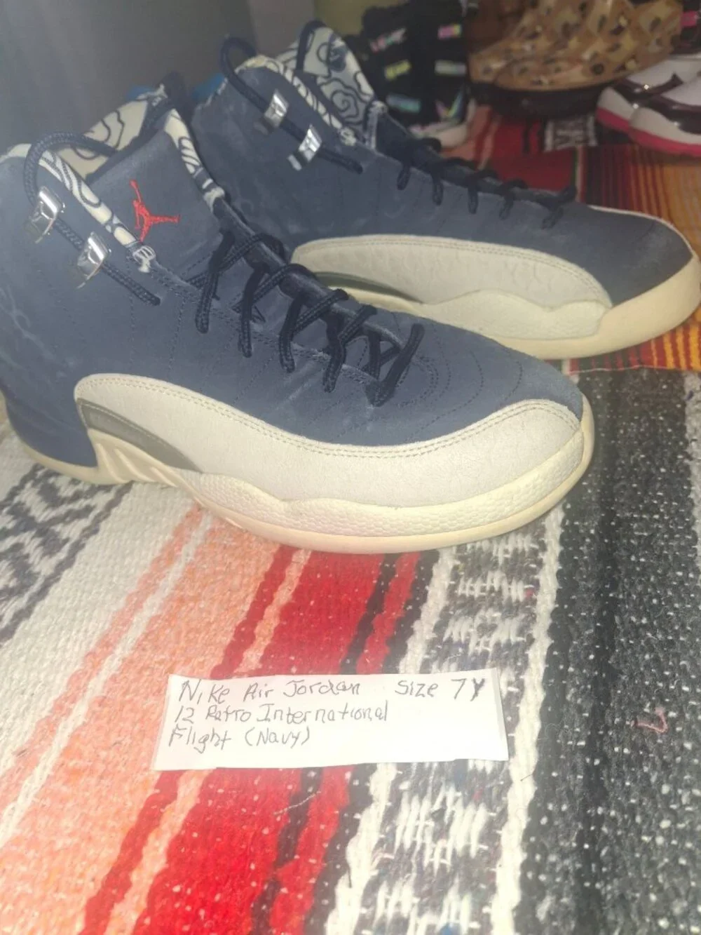 Nike Air Jordan 12 Retro International Flight Navy Size 7Y BV8017-445 No Box*sh5